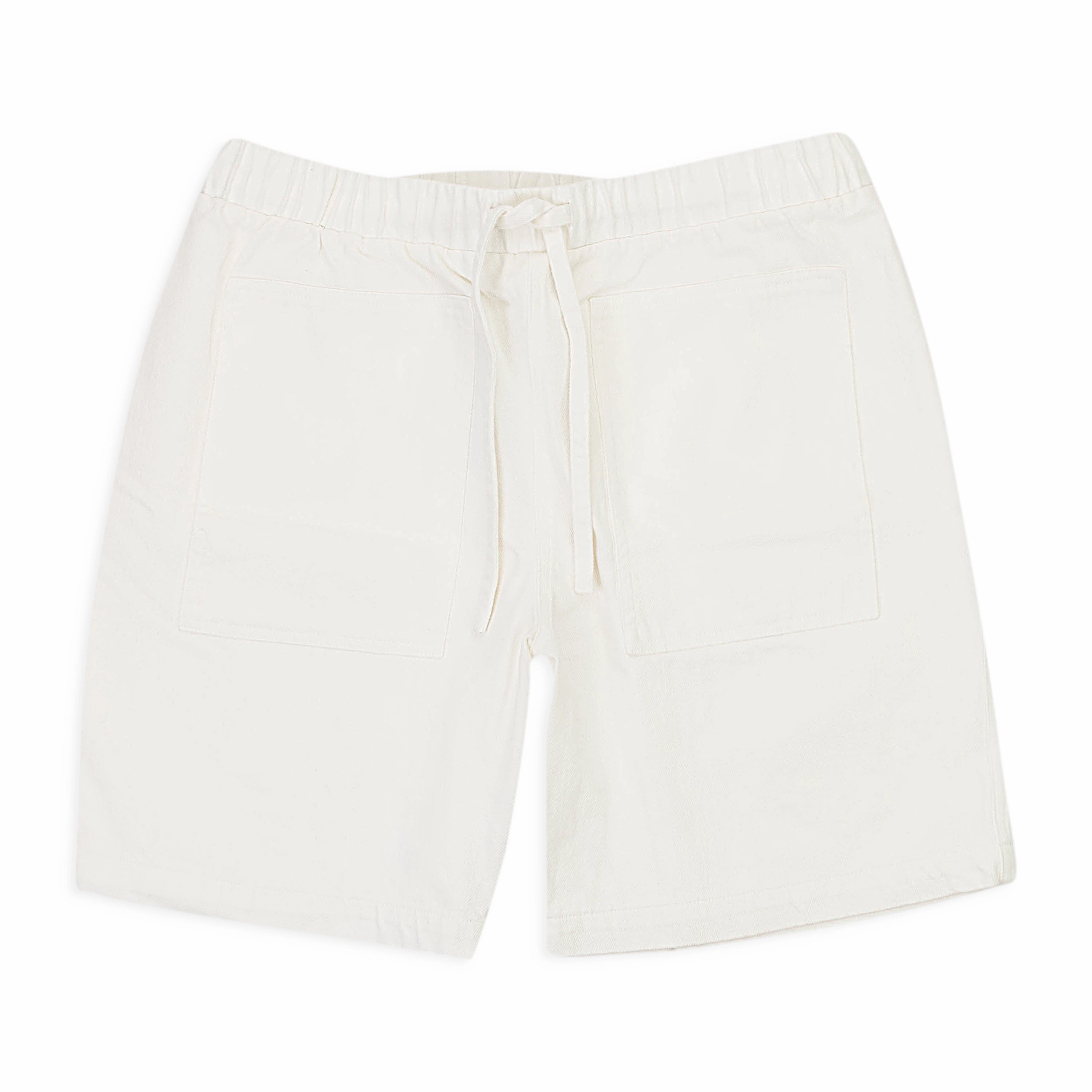 Clean Fabric Sport Mood CALLIPYGIAN DENIM WHITE SHORTS