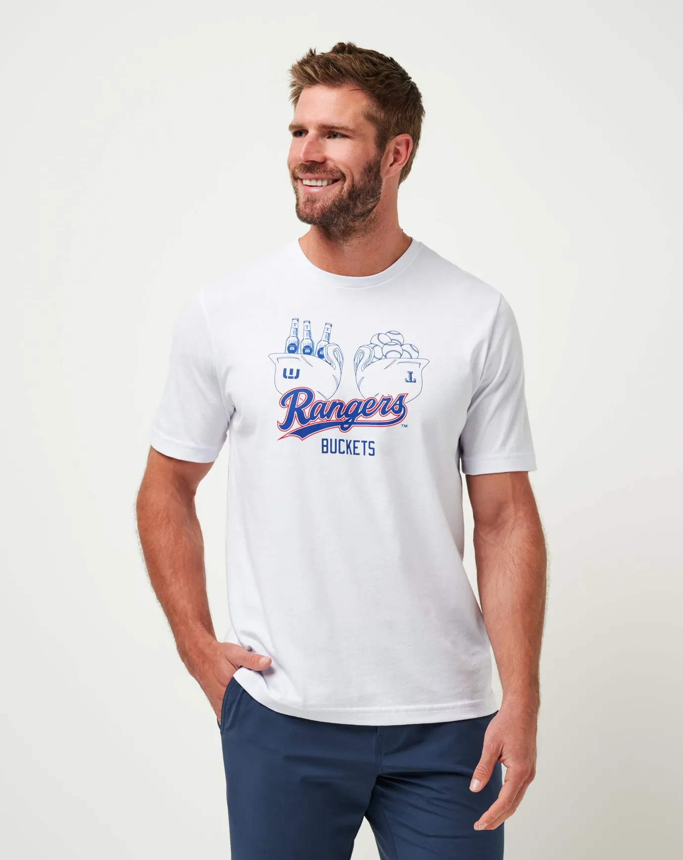 Chilly Day Essentials Comfortable Shape Texas Rangers Strike One Tee