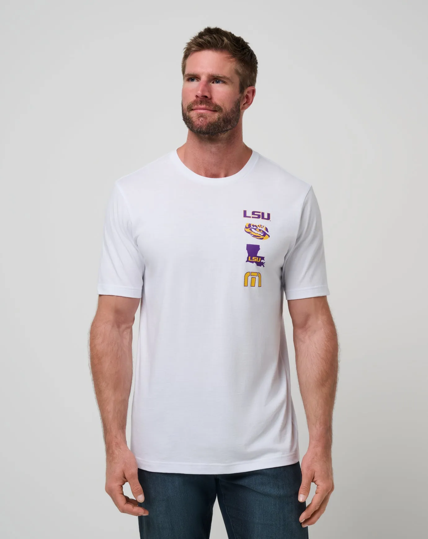 AntiStatic Properties Sustainable Fibers LSU Playoffs 2.0 Tee