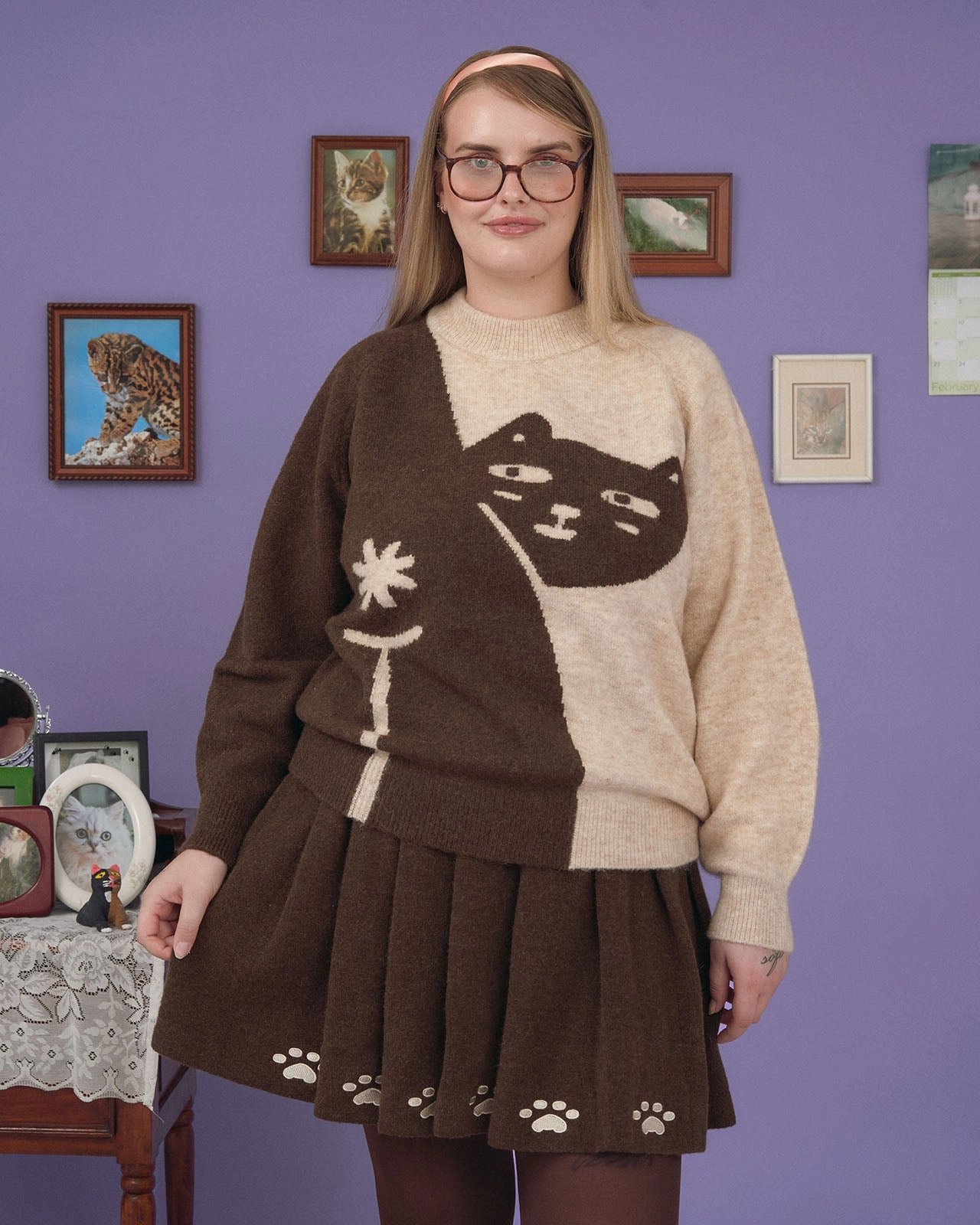 The Pardon Meow Sweater Comfy Winter Wear