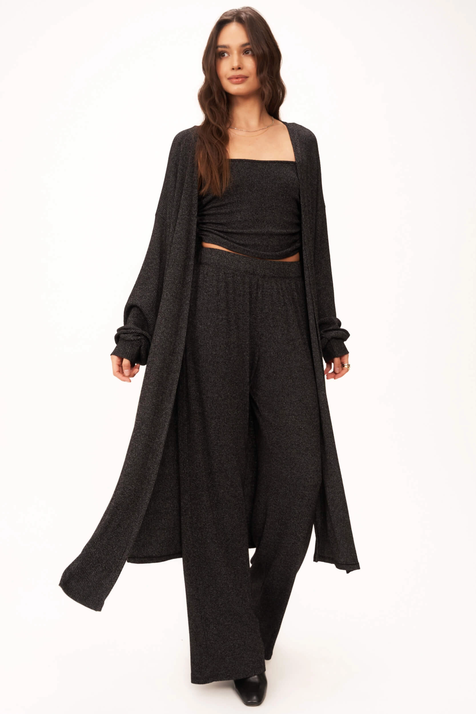 Catch Flights Maxi Rib Cardi Casual Styling