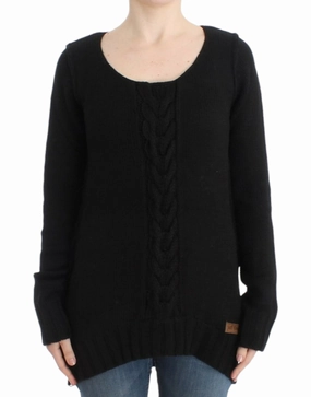 Lightweight Knit Cavalli Alluring Knitted Crew Neck Women's Sweater