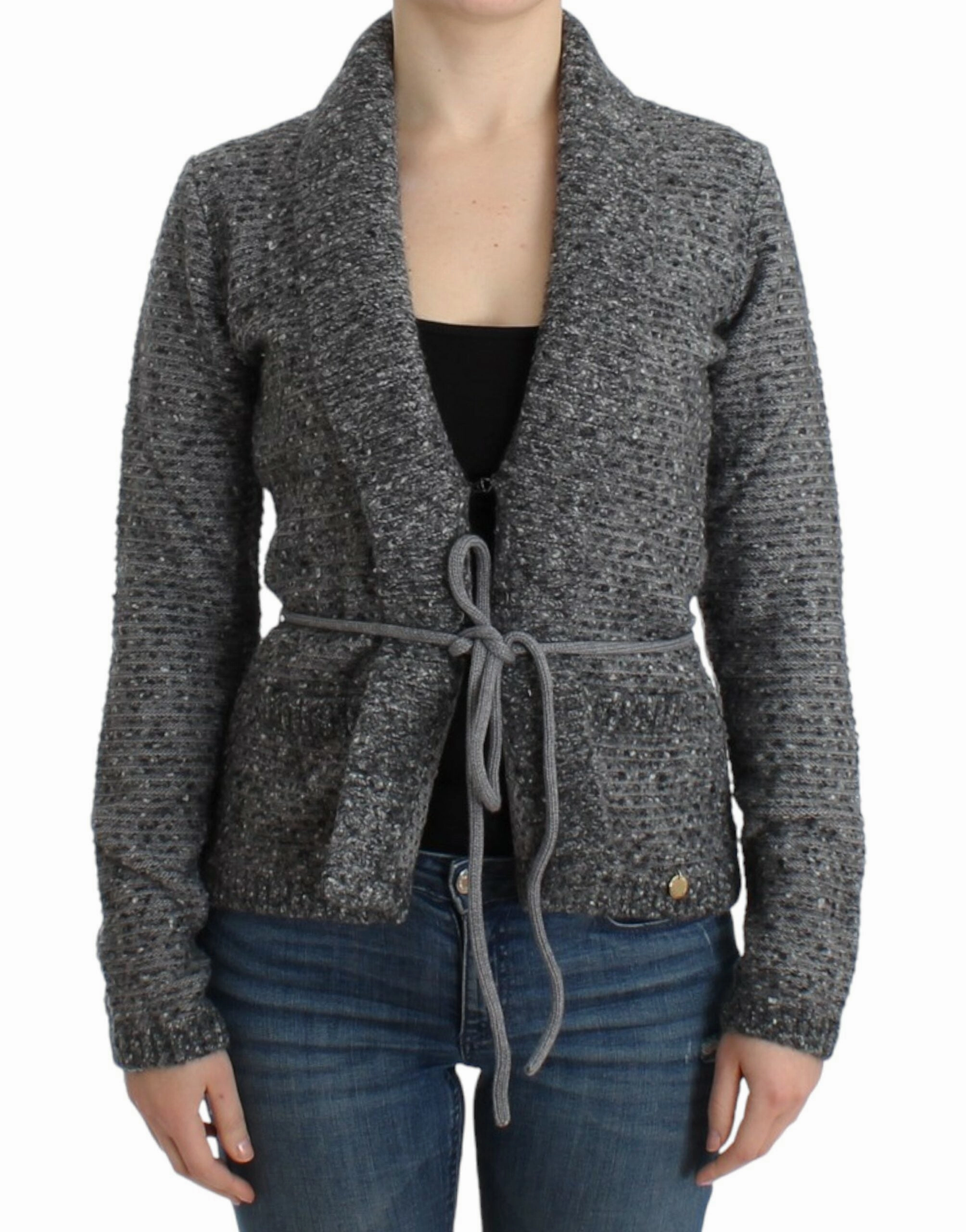 Cavalli Elegant Wool Blend Women's Cardigan Fine Gauge Knit Timeless Layer