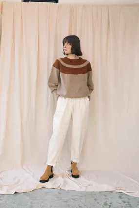 Cedar Organic Cotton Twill Trouser in Off-White Workout-ready TaglessDesign