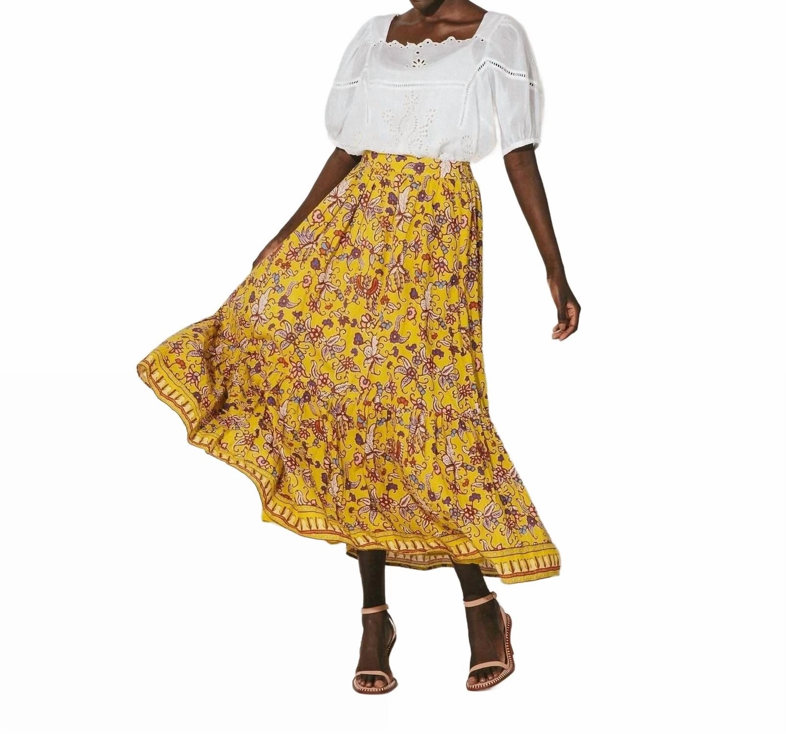 Charlene Ankle Skirt In Evora Foldable Design