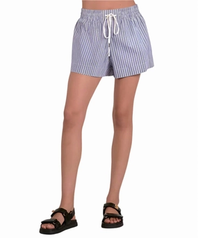back-to-school Chiara Short In Navy Stripe