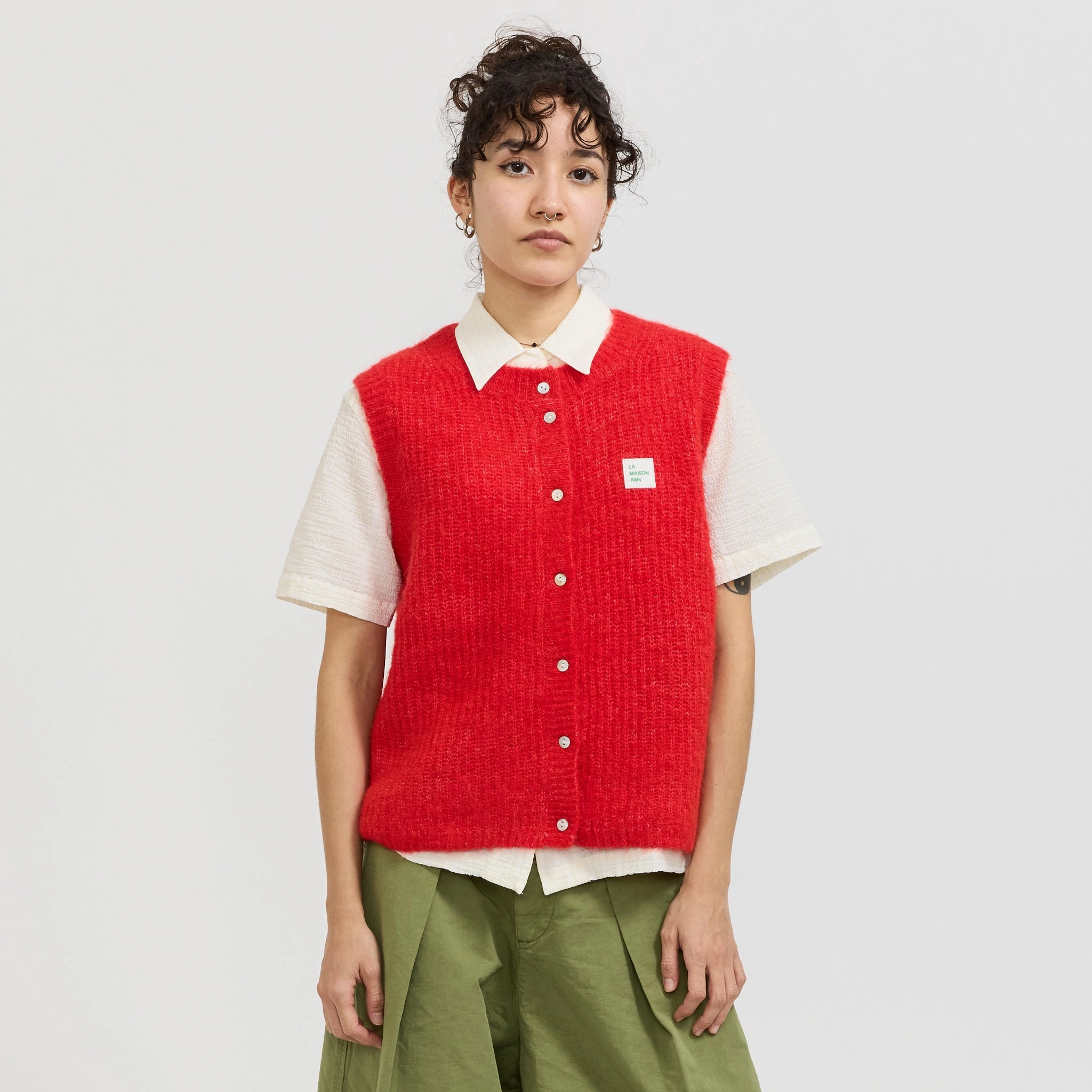 Layered Must-Have Warm Appeal East Cardigan Chilli Pepper Melange