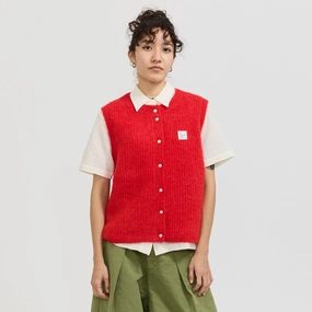 Layered Must-Have Warm Appeal East Cardigan Chilli Pepper Melange