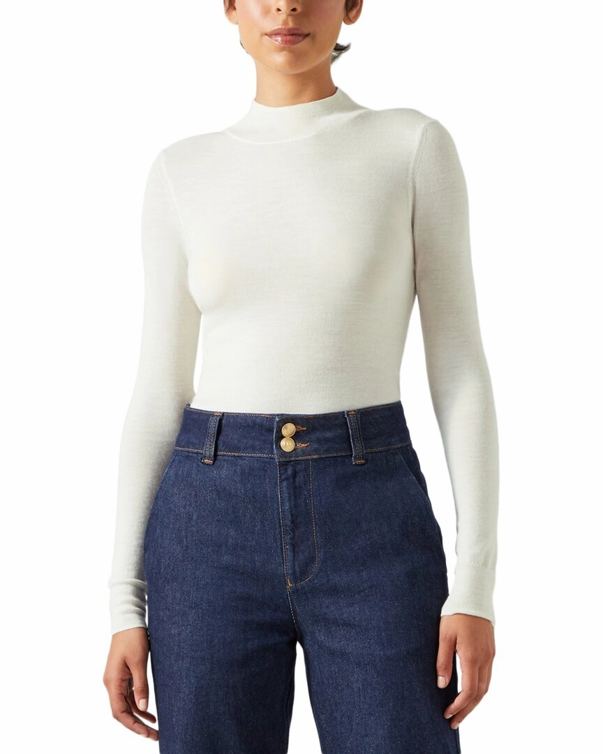 Cozy Texture LK Bennett Ellie Knitted Wool Top