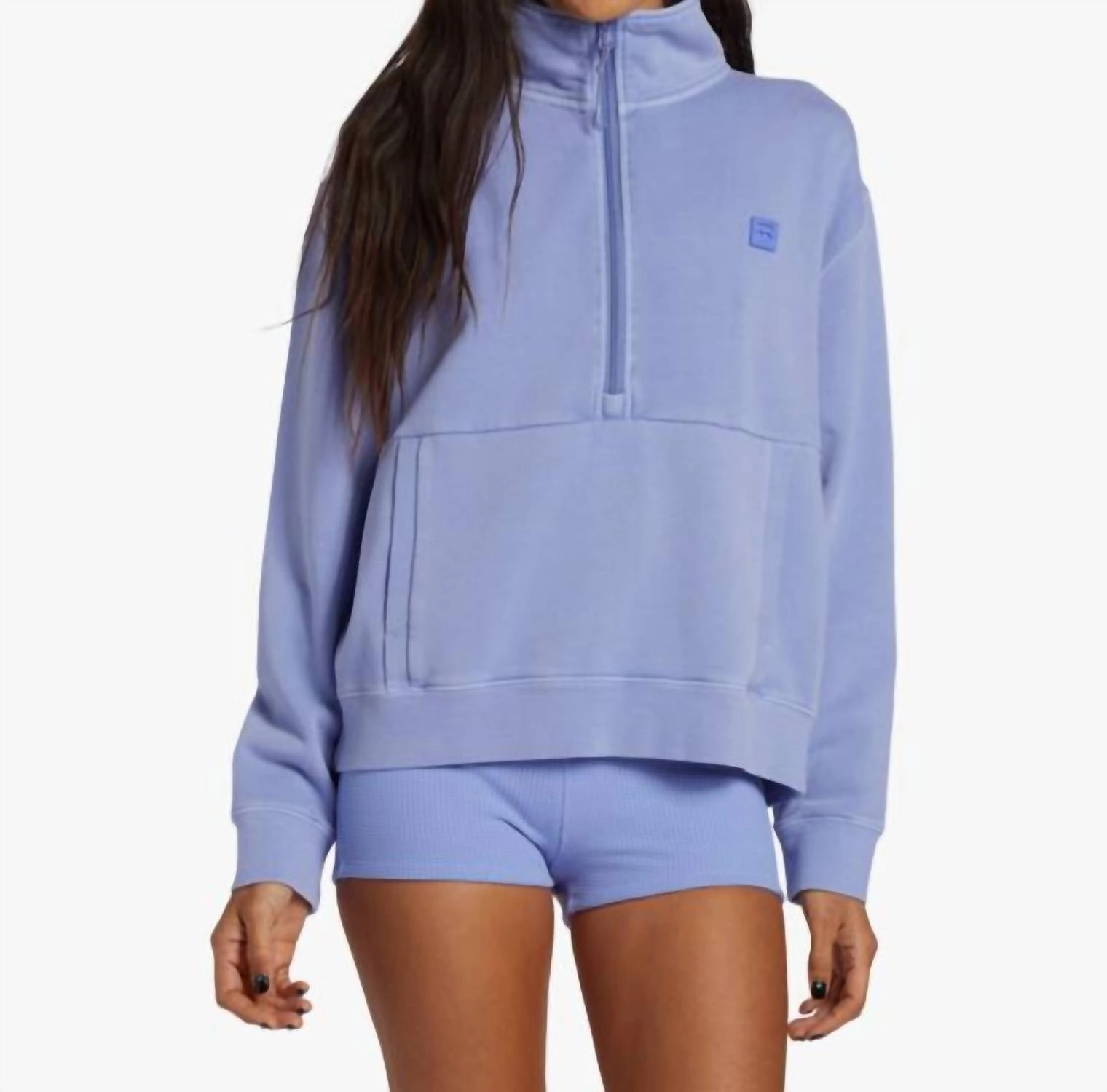 Modern Comfort Winter Must-Have Stay On The Path Half Zip In Cosmic Blue