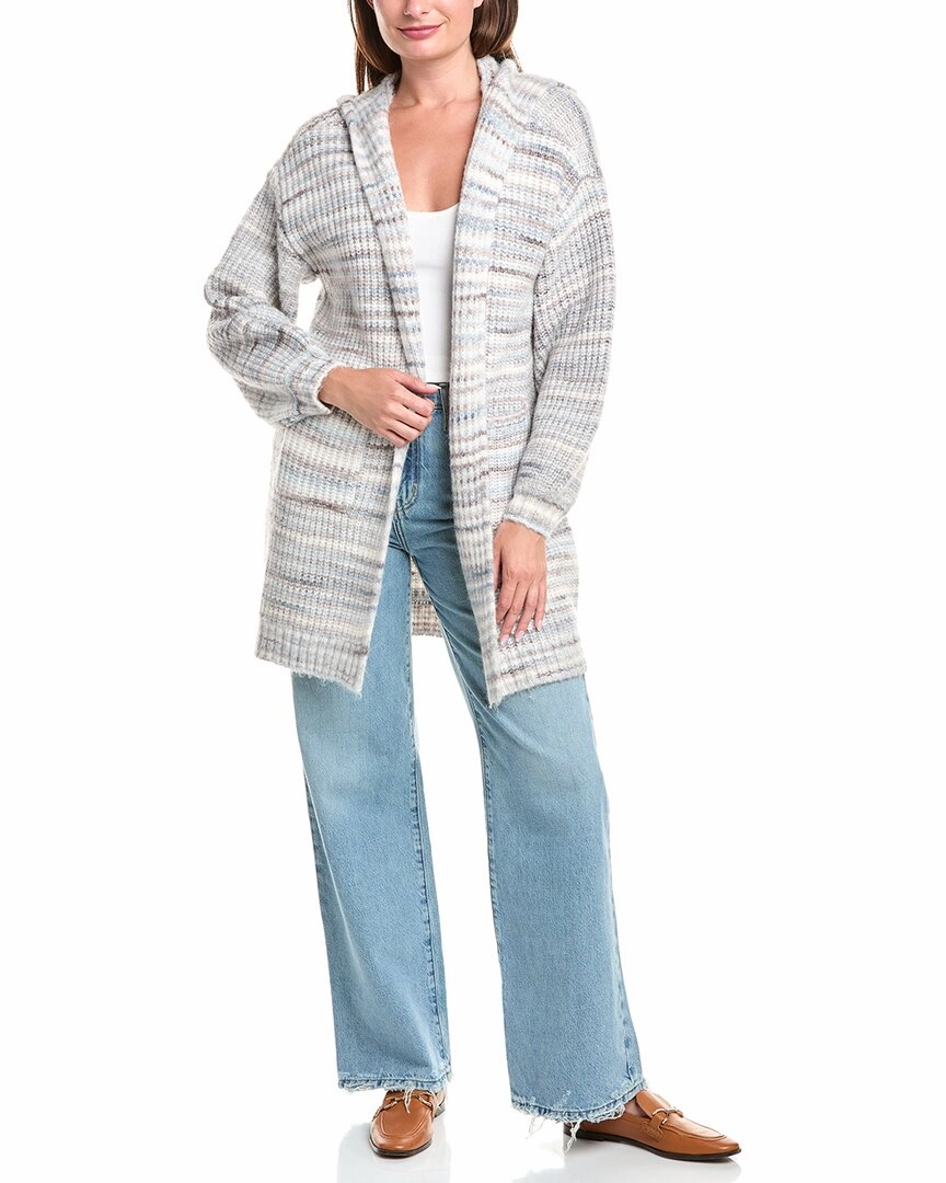 Ergonomic Sleeve Engineering Smart Style Saltwater Luxe Hooded Wool-Blend Cardigan