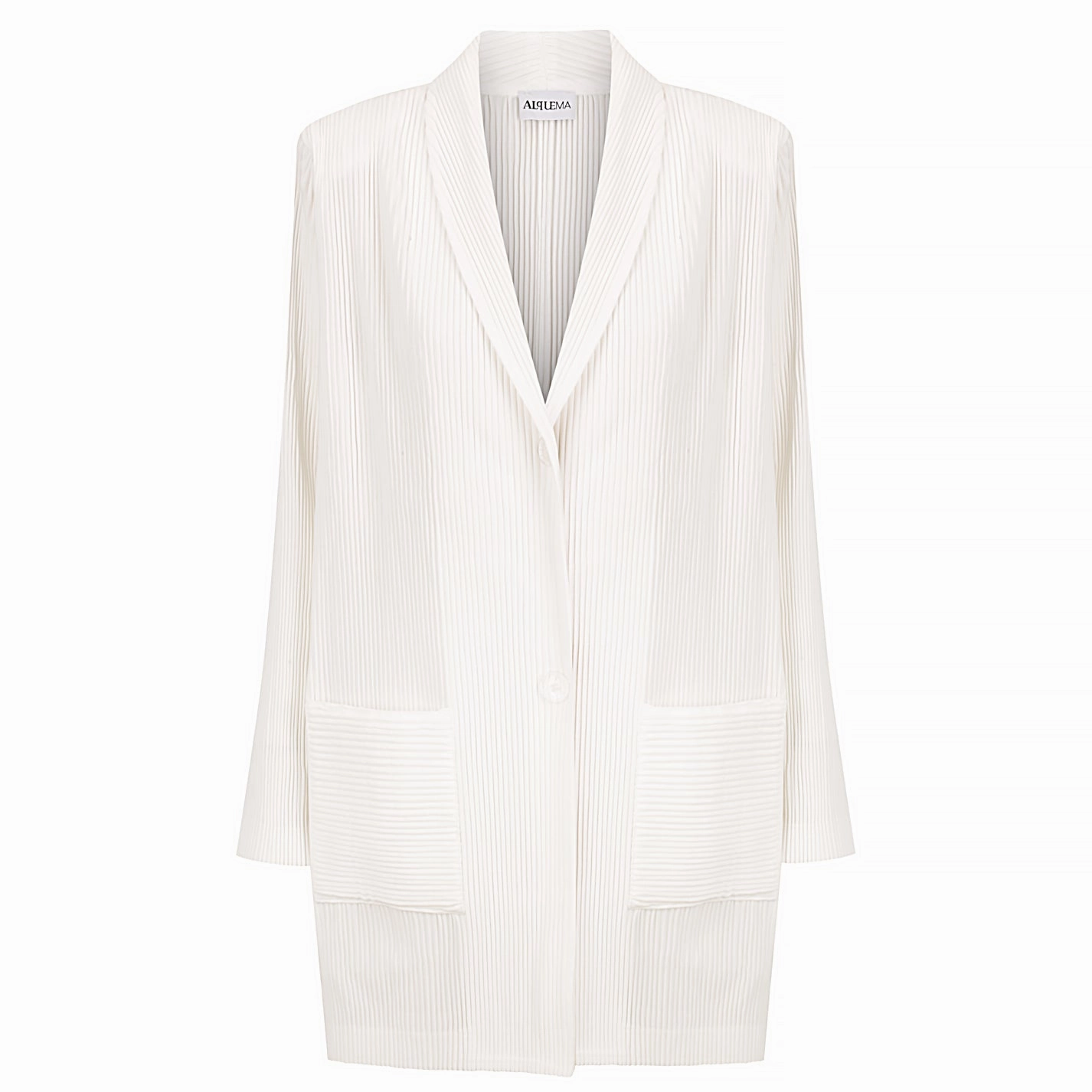 Adjustable Hem Lock System Comfortable Urban Piece Plisse Blazer