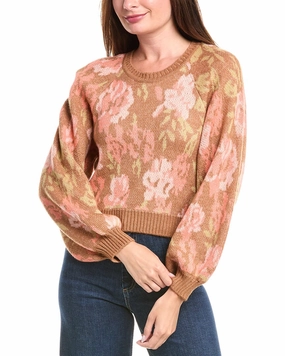 Stretch Fabric Soft and Elegant Saltwater Luxe Balloon Sleeve Sweater