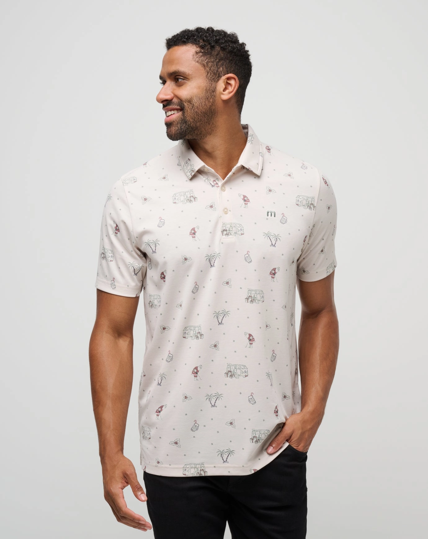 SweatResistant Inner Layer Comfort Stretch Cookie Swap Polo