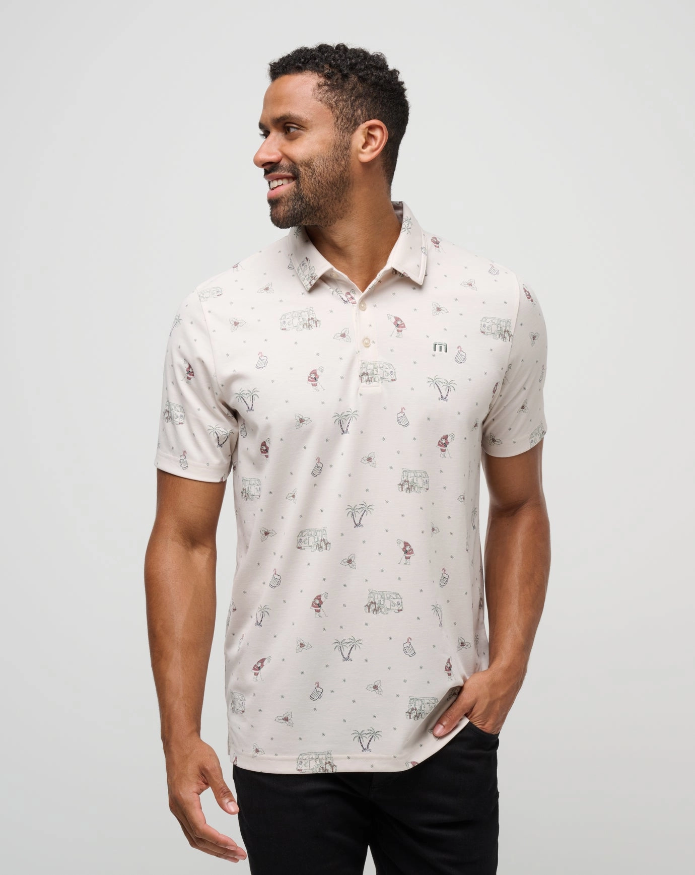 Cookie Swap Polo Summer Smart Matte Surface Texture