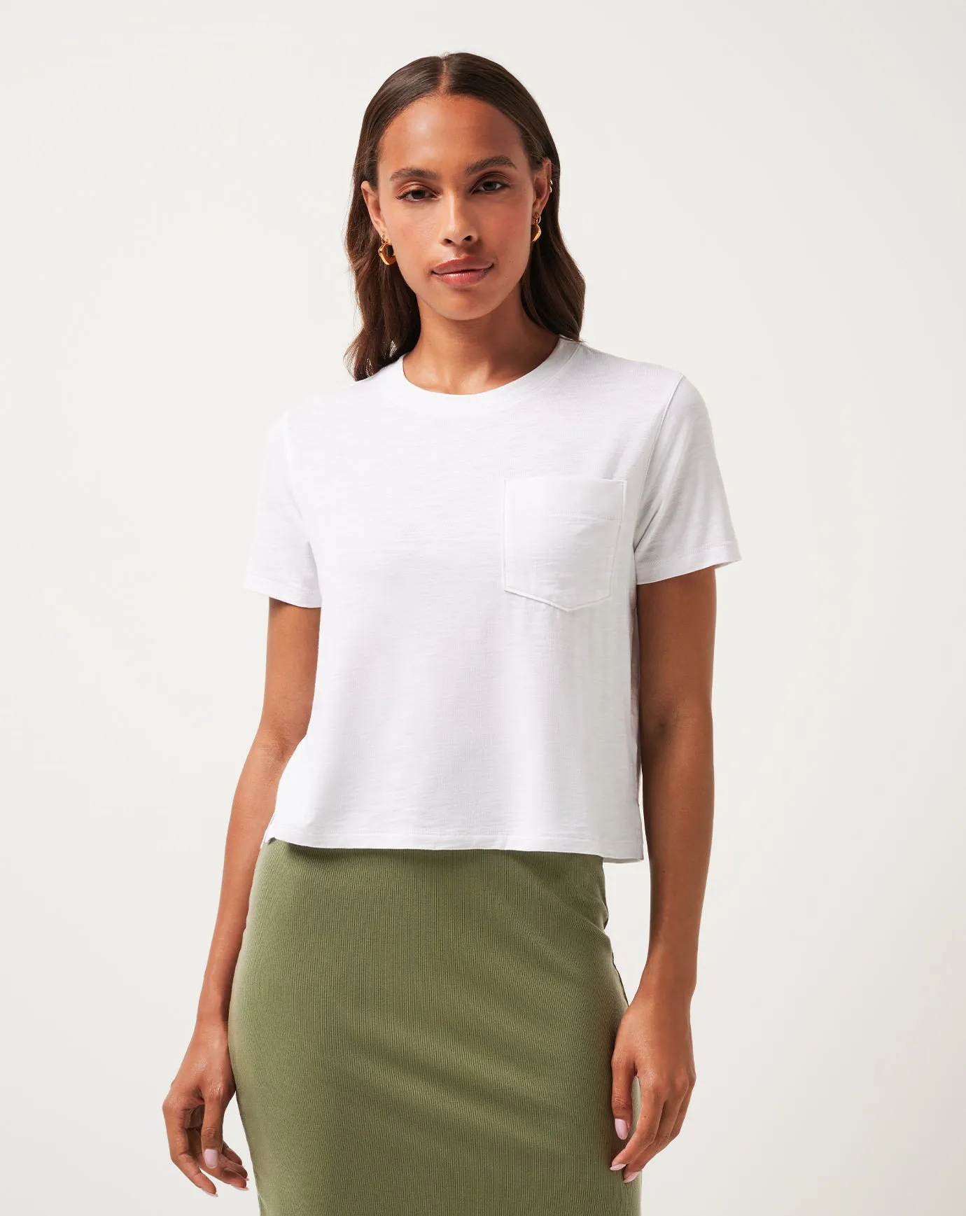 Casual Appeal Cloud Crew Pocket Tee