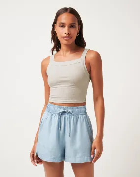 Relaxed Sweatshirt NonToxicCoating Cloud Rib Pinot Tank