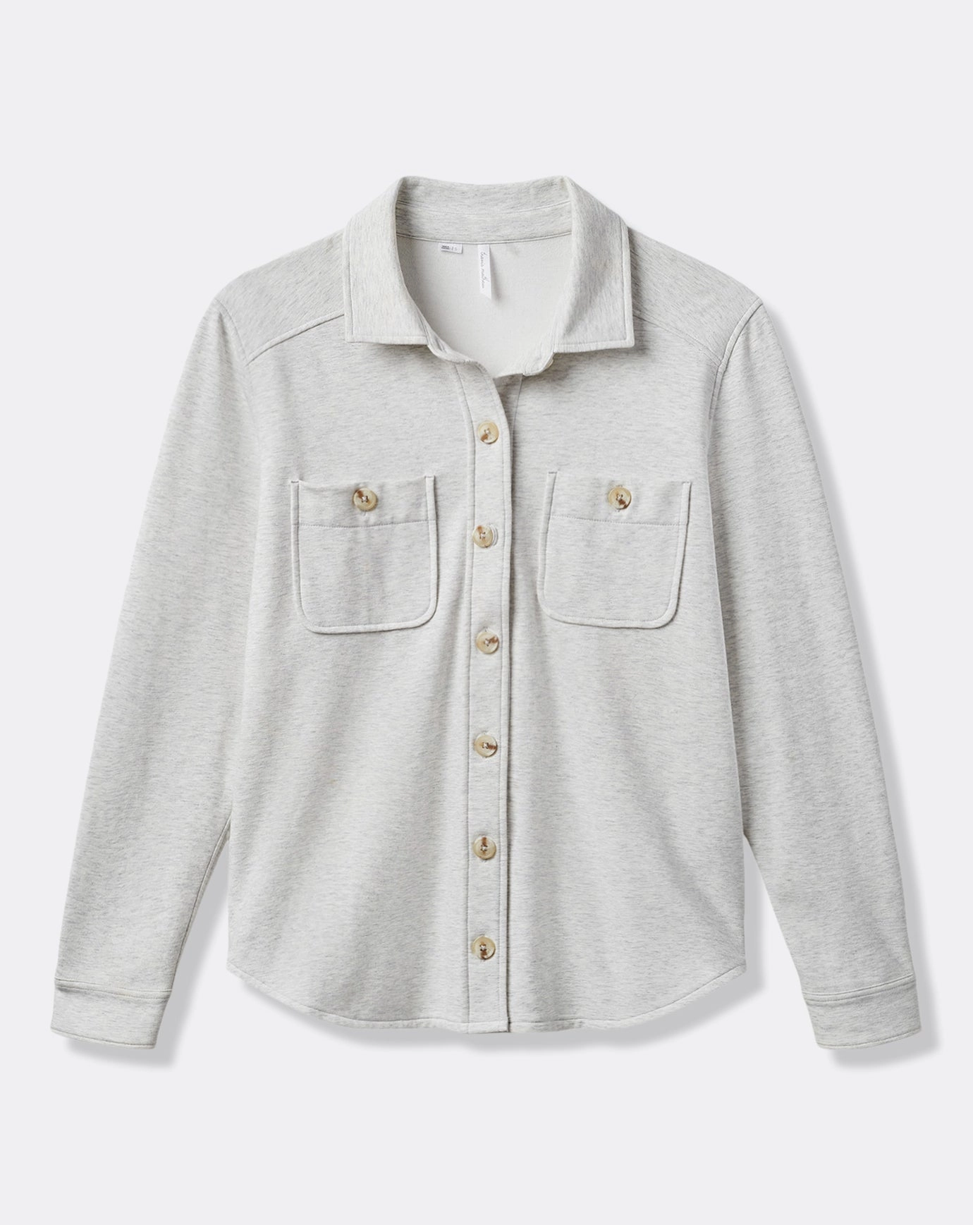 Neutral Tones Look Fit For Travel Cloud Fleece Shacket