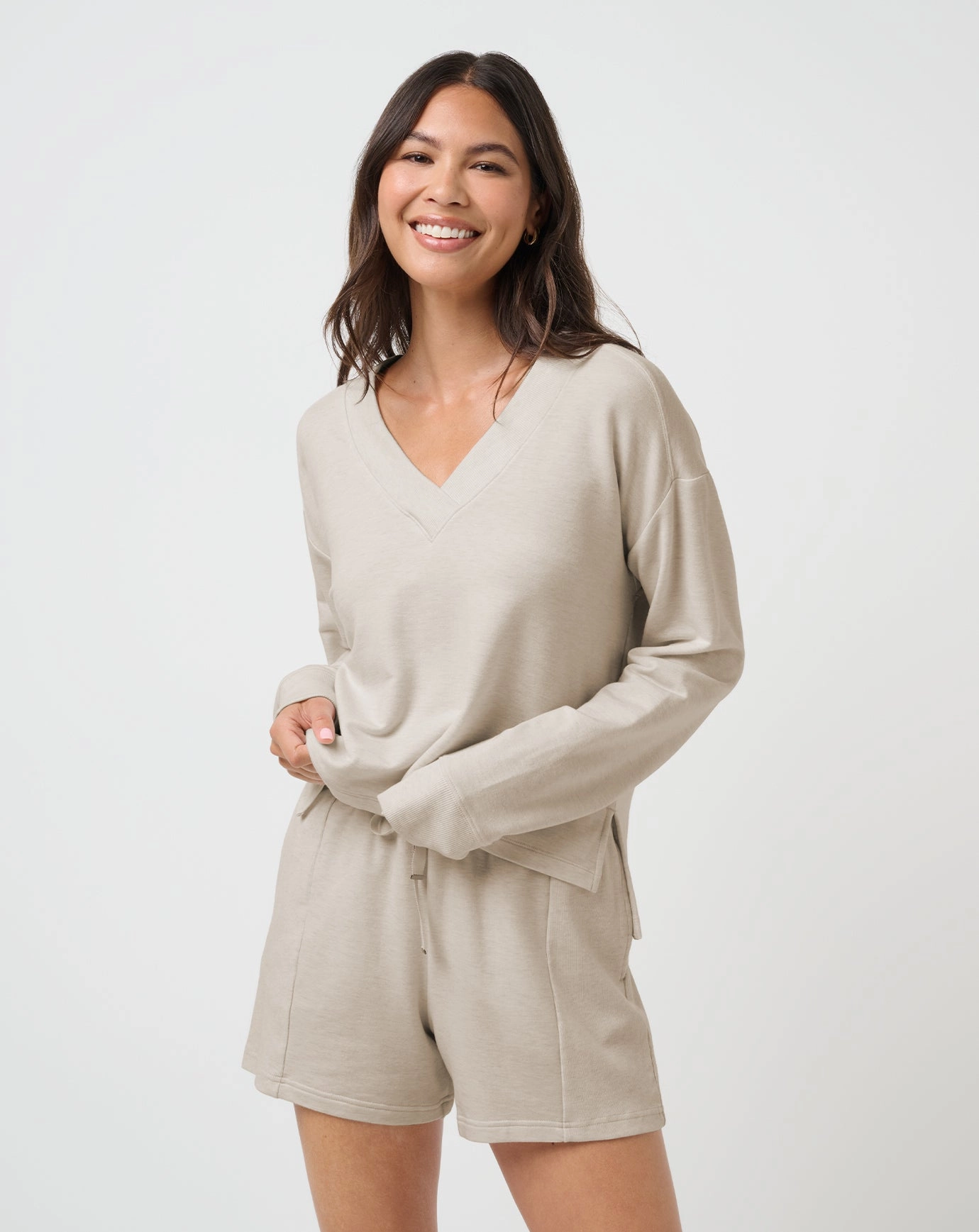 Cloud Terry Pullover Minimalist Style Knitted Layer