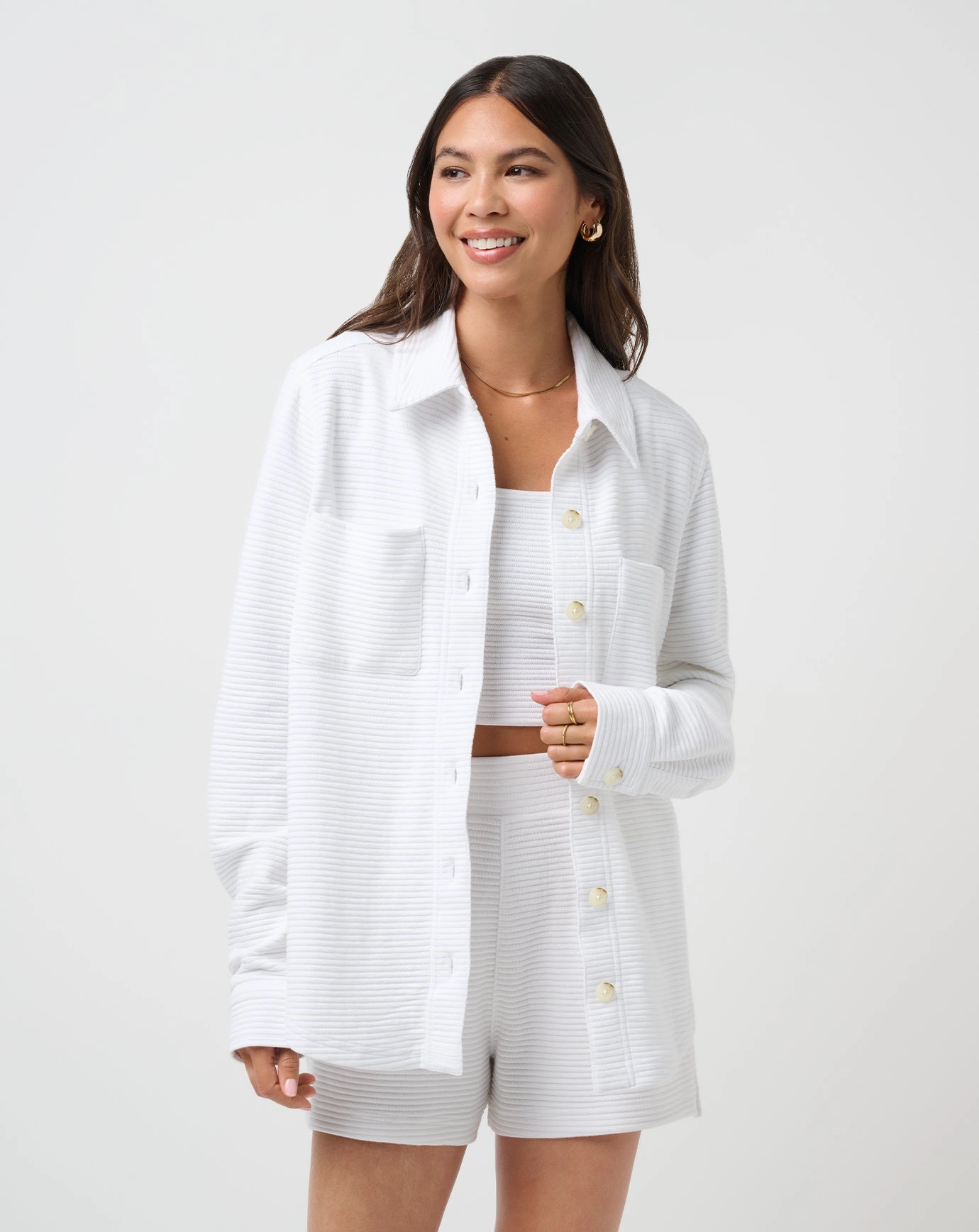 Coastal Rib Yacht Me Shacket City Ready Wear