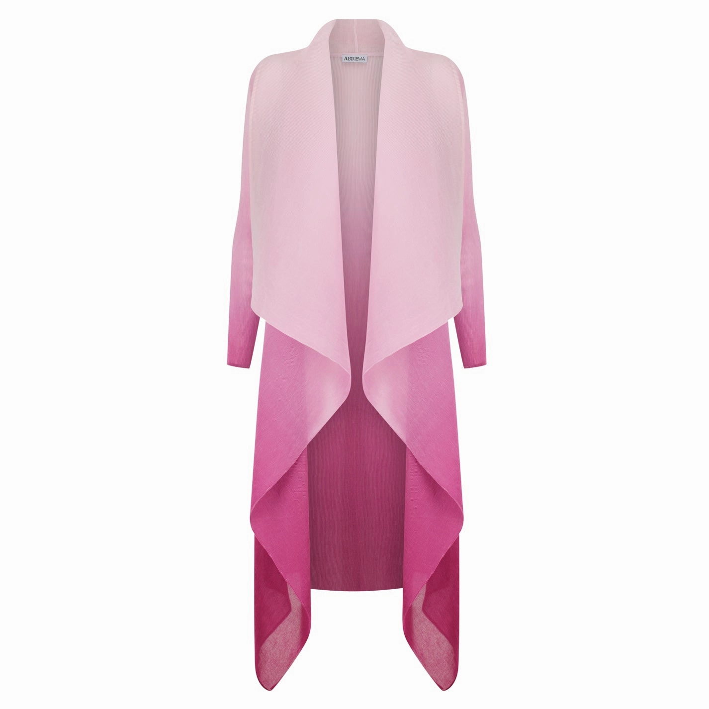 Essential Casual Look Reused Cloth Collare Coat - Ombre