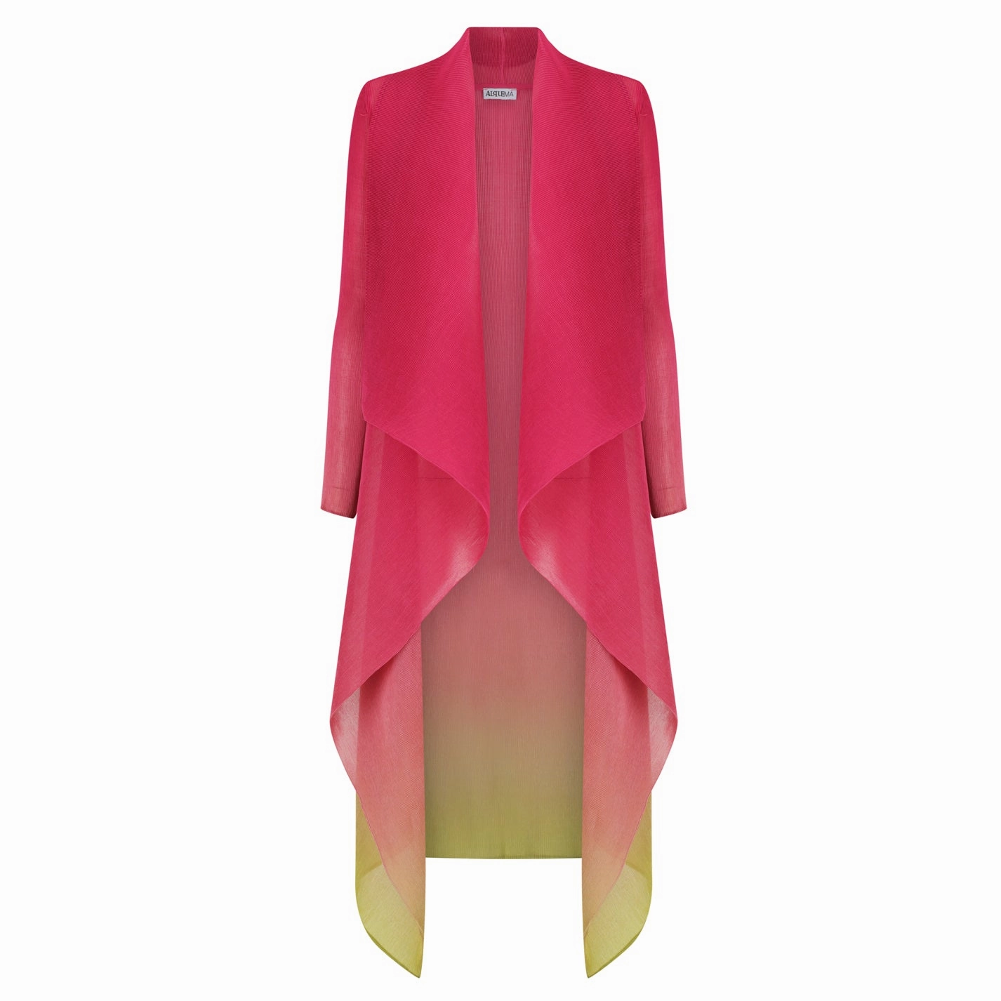 Minimalist Style Collare Coat - Ombre