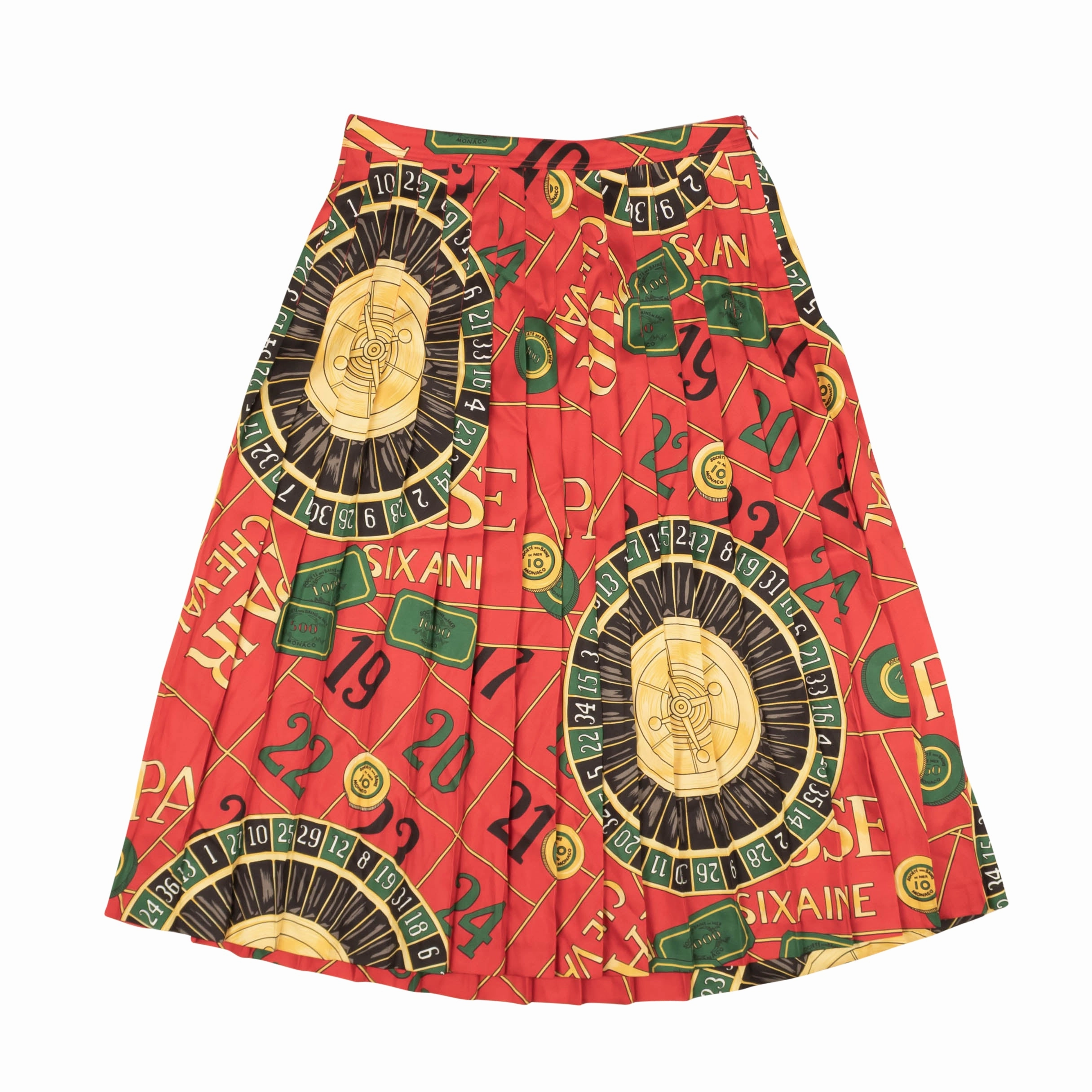 Cozy Movement Polo By Ralph Lauren Pleated Reissue Print Long Skirt - Red
