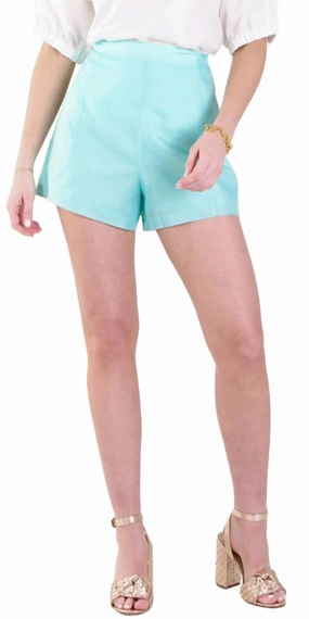 Tailored Short In Peacock Blue creative industry Casual Style