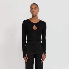 Sleek Performance Fit Versatile Wear Assume Cardigan Black