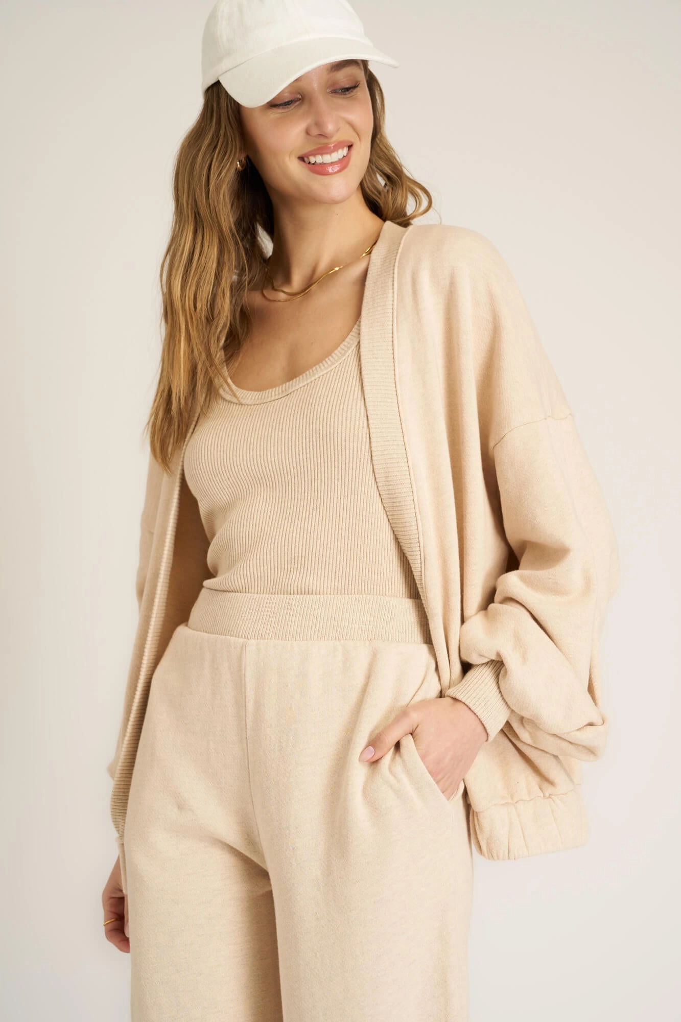 Warming Up Fleece Open Front Cardi Seasonal piece