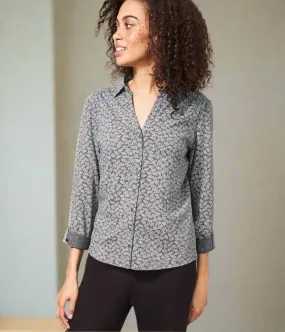 Grey Annie Jersey Printed Shirt Reflective Detailing