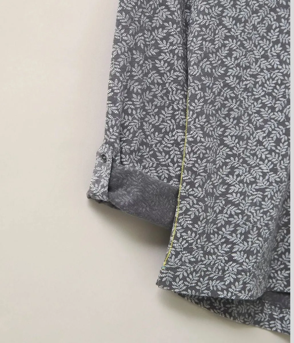 Grey Annie Jersey Printed Shirt Casual Wear