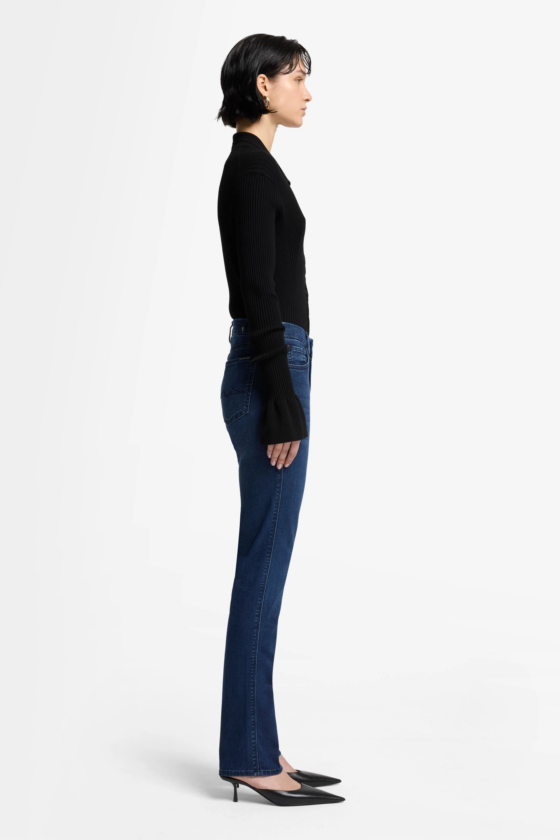 Kimmie Straight B(Air) Eco Park Avenue Jeans - Dark Blue Light Layers Evening Stroll Weekend Getaway