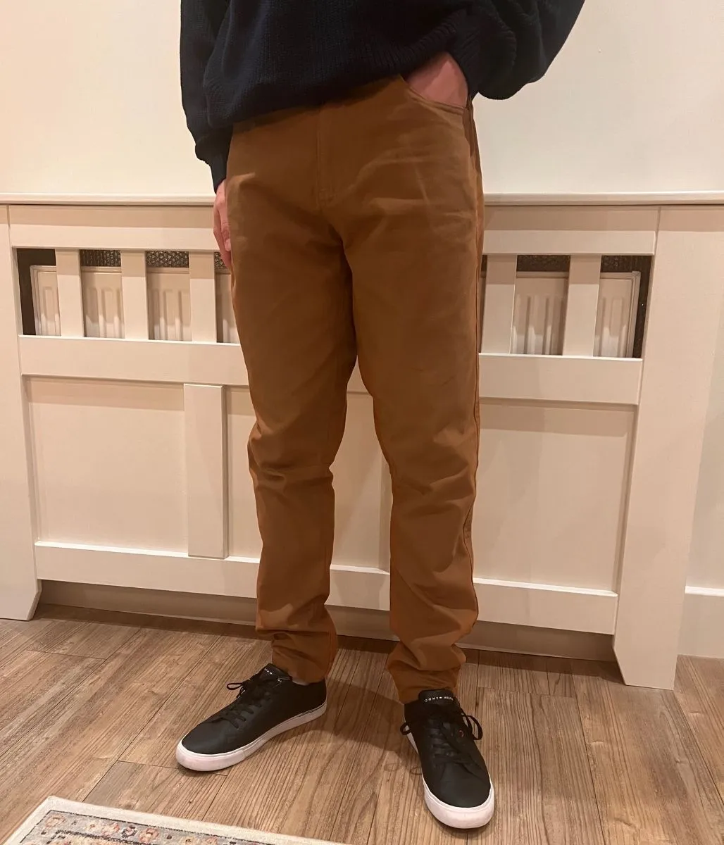 Tobacco Mens Wrangler Jeans Non Binding Waist High Mobility