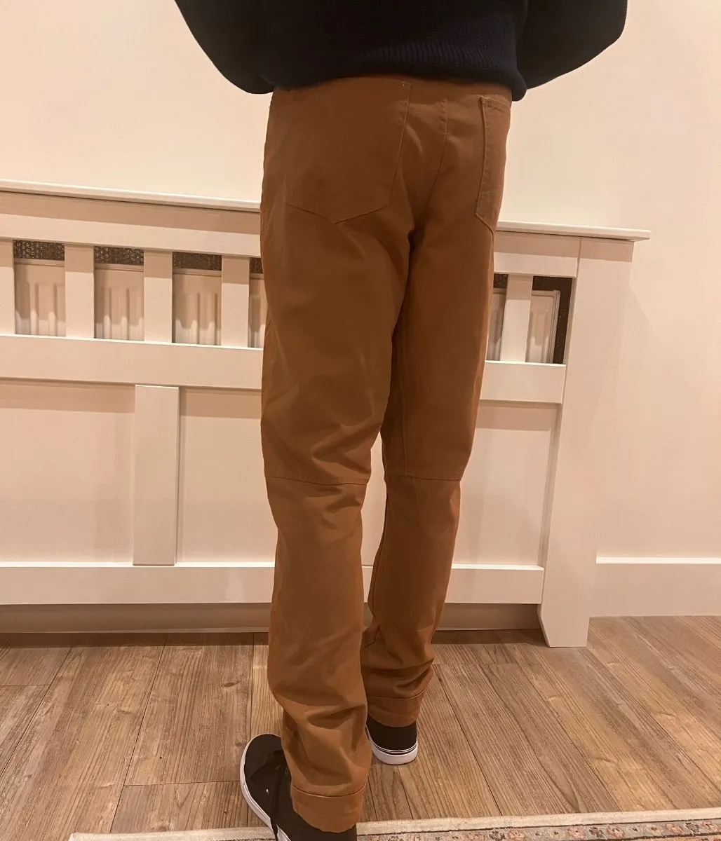 Tobacco Mens Wrangler Jeans BreathableFabric Yoga Ready