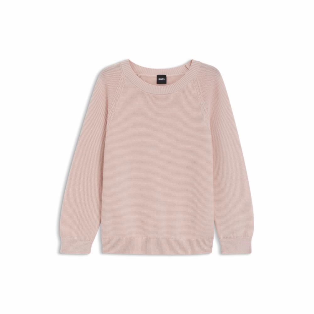 Knitted sweater in pure cotton Thermal Locking Yarn