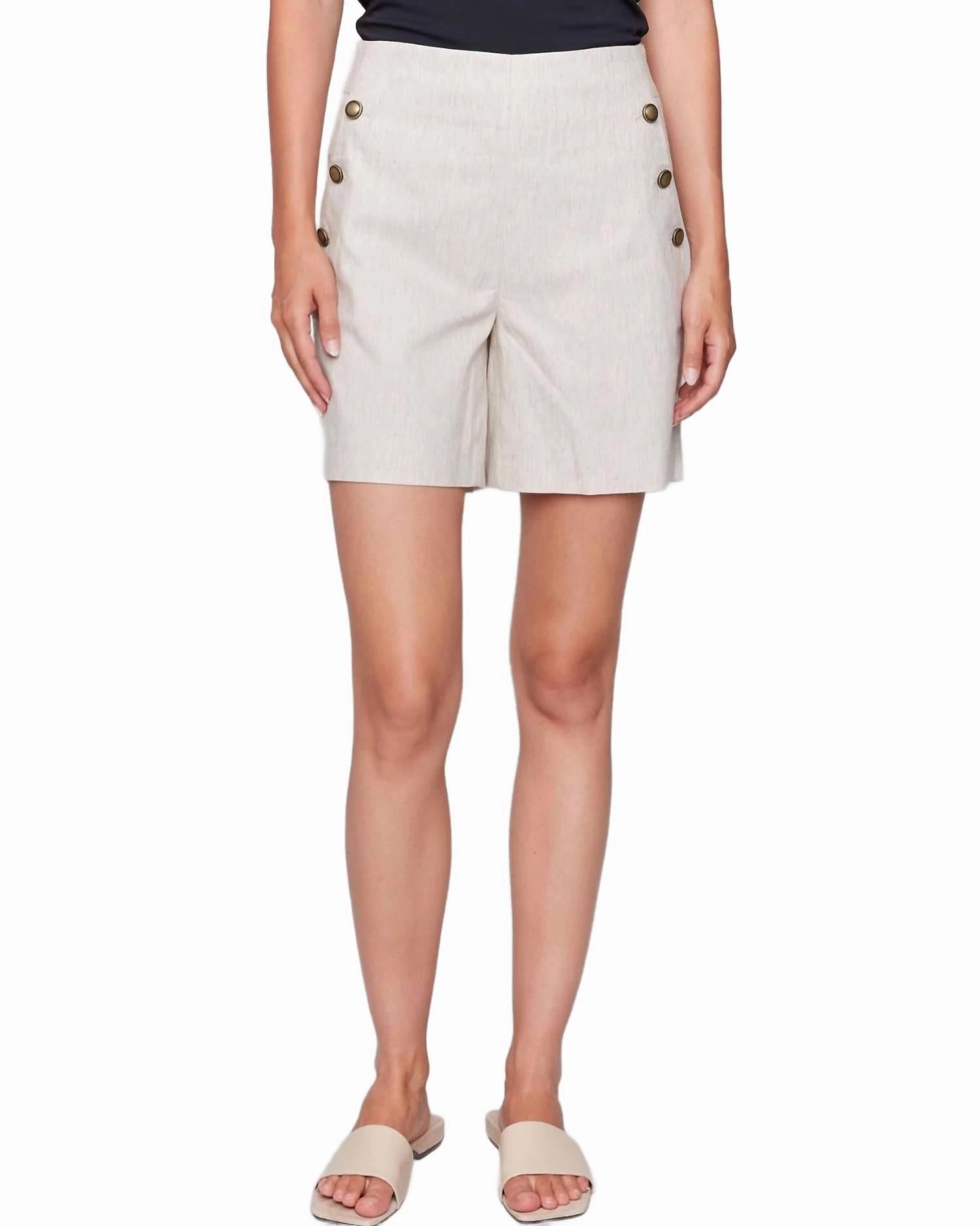 boots The Sybil Linen Blend Short In Cream