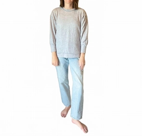 Cora Hacci Oversized Sweater In Heather Grey Perfect Layering