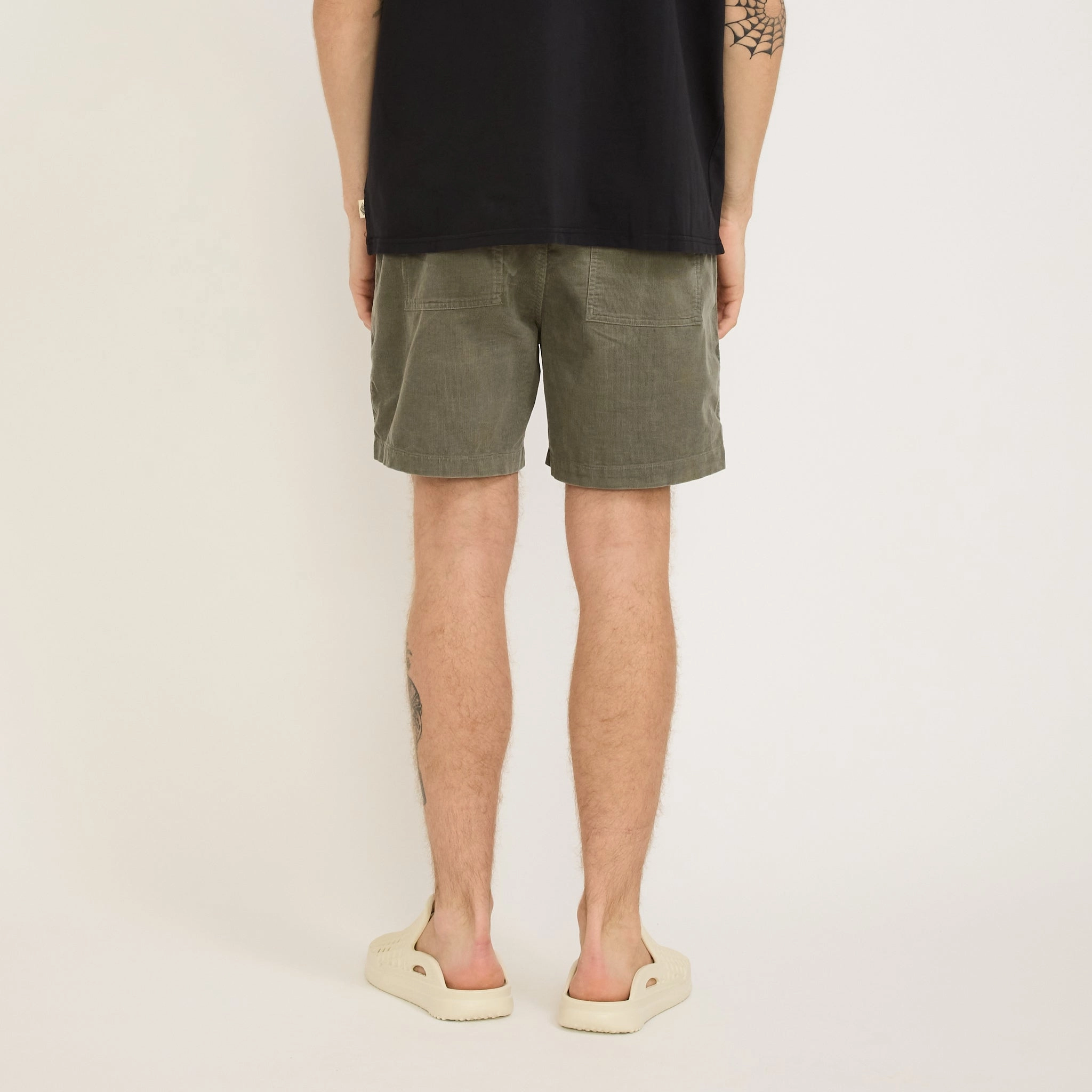 Chill Vibes Fit Comfort Stretch Fit Cord Shorts Grey