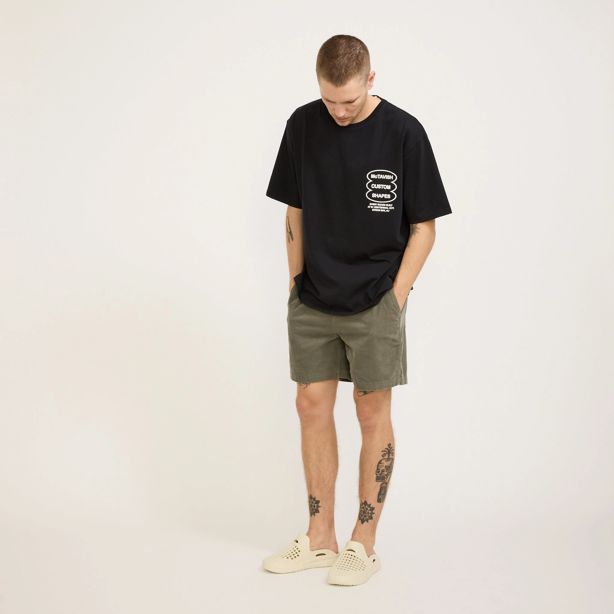 Adaptive design Cord Shorts Grey