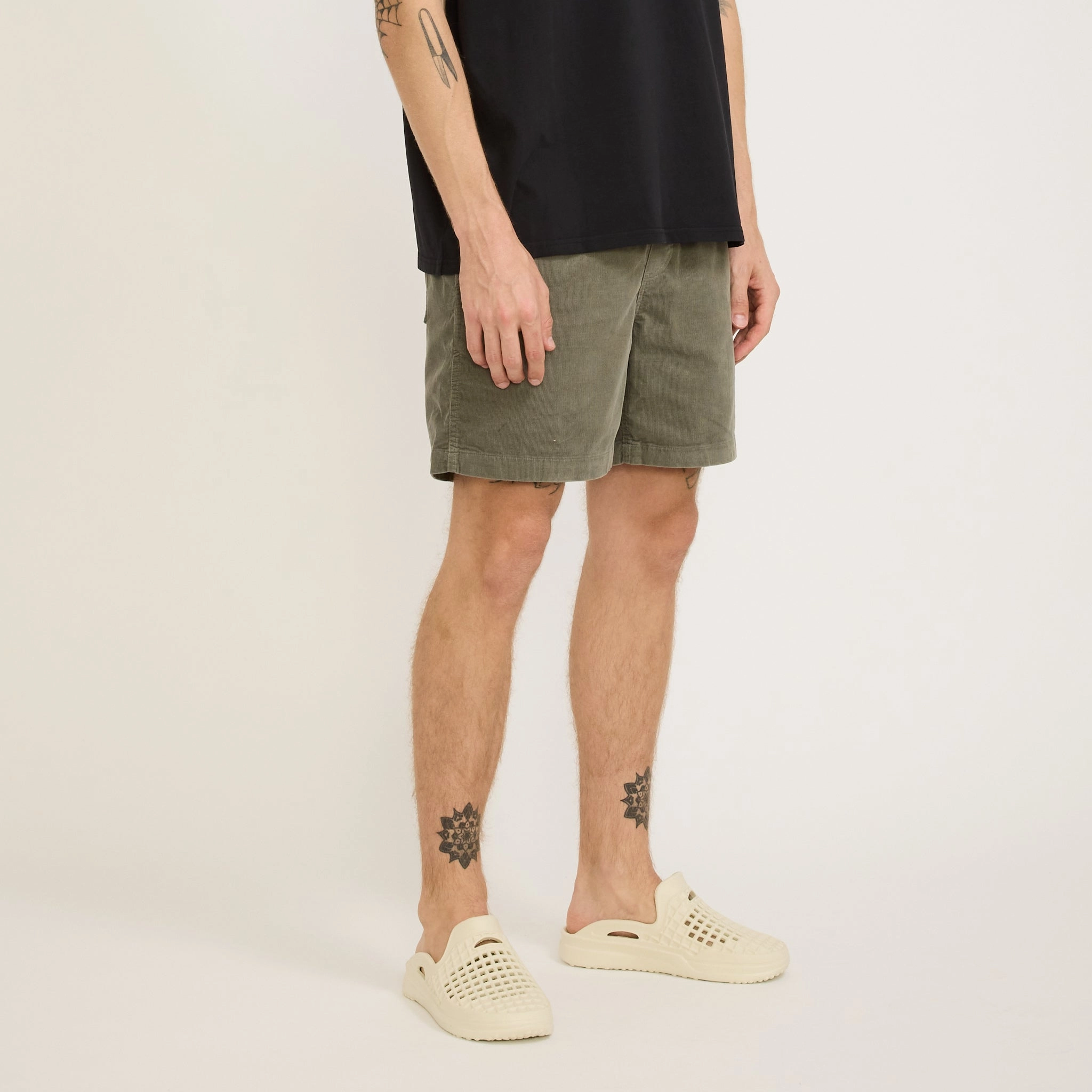 Basic Feel Cord Shorts Grey
