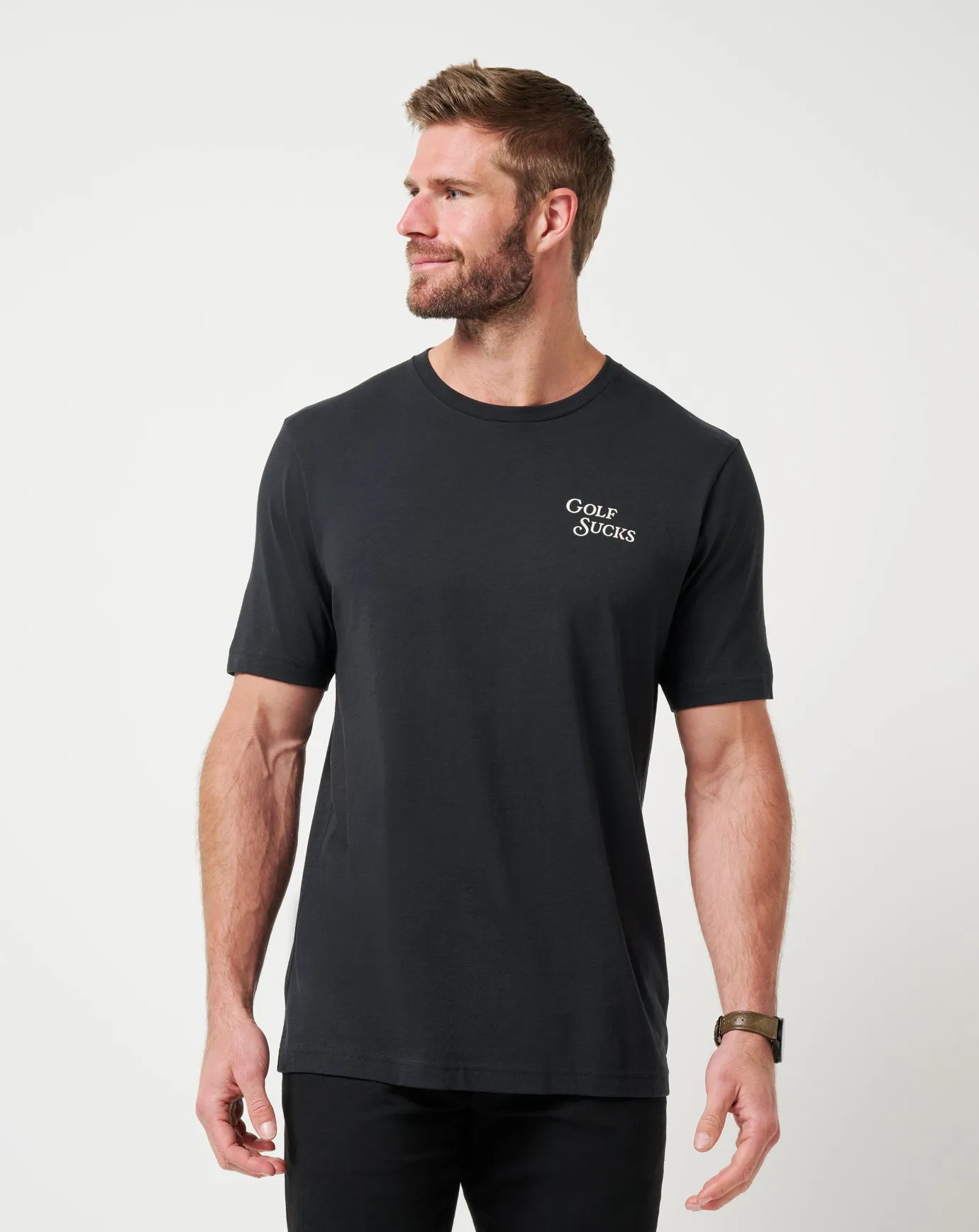Course Rules Tee skinny but not tight Effortless Design