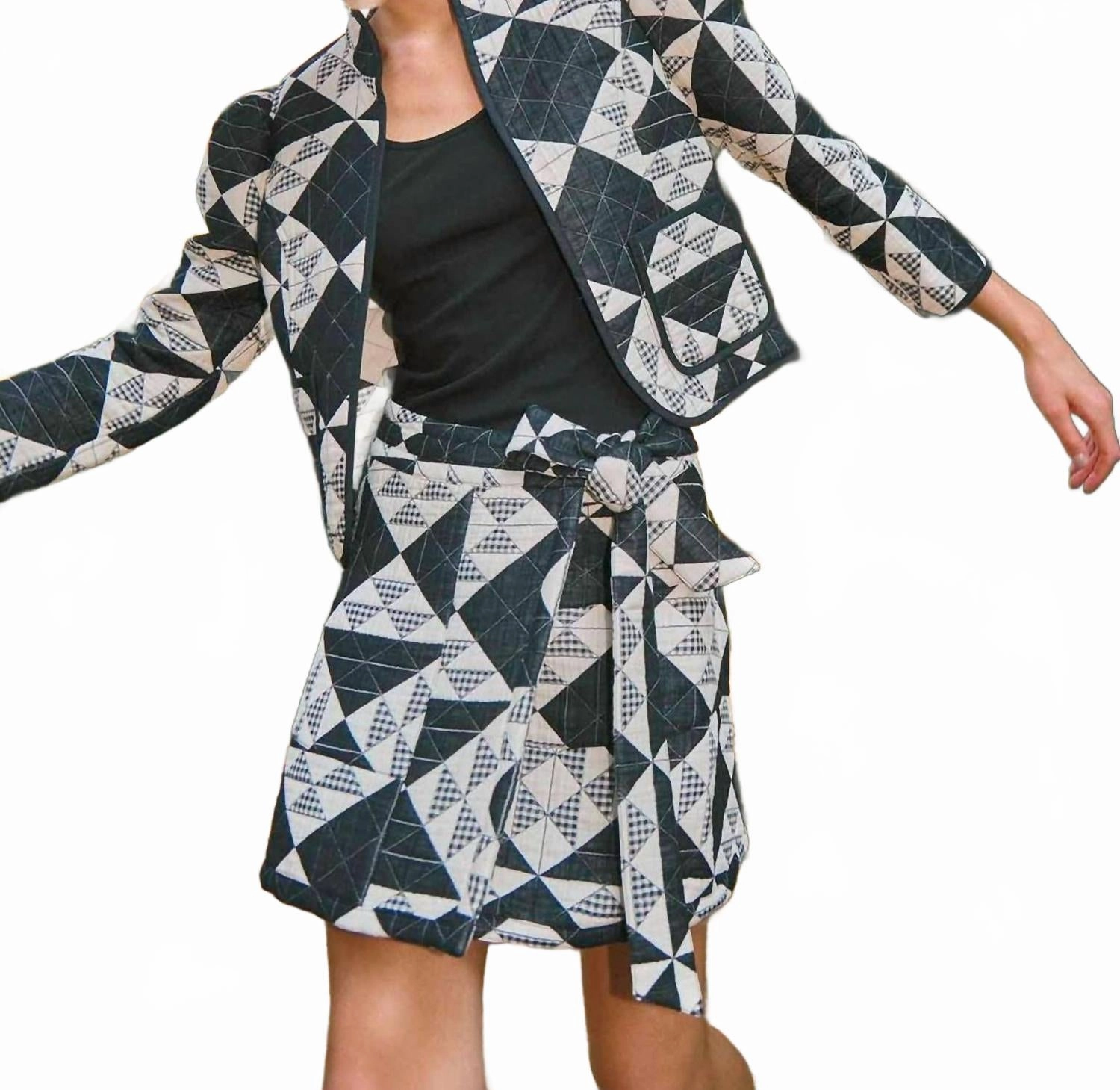 Bay Mini Skirt In Quilted Gingham Petite Fit Casual Moments