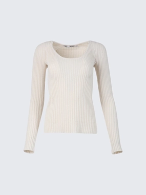 Smart Style All Season Wear Plaited Rib Scoop Neck Sweater