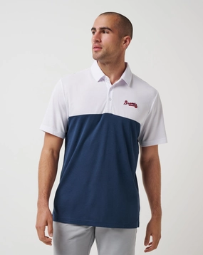 Beach Ready Comfortable Fabric Atlanta Braves Home Run Leader Polo