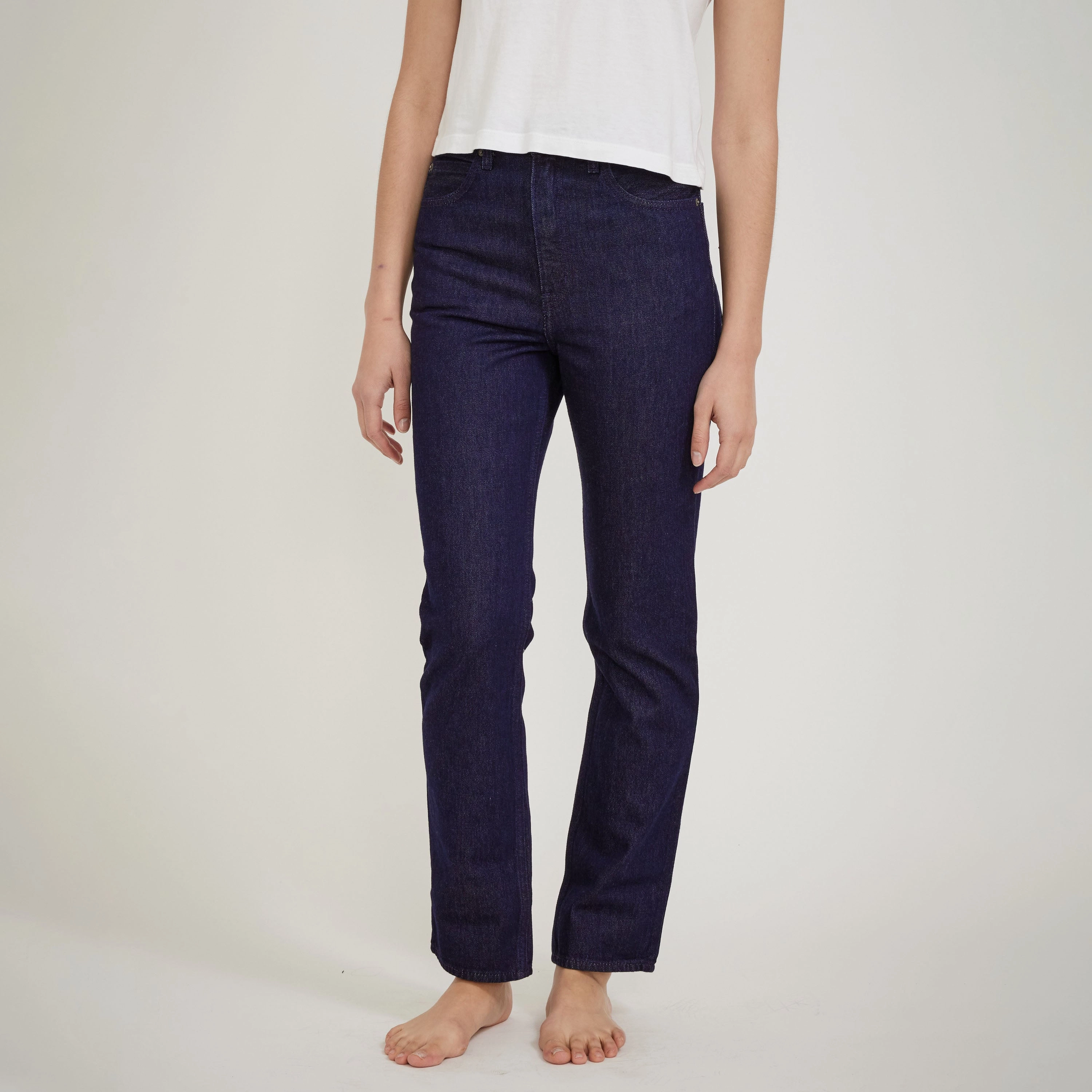 Street Fashion Parent Style Wellthread 70s High Straight Indigo Rinse