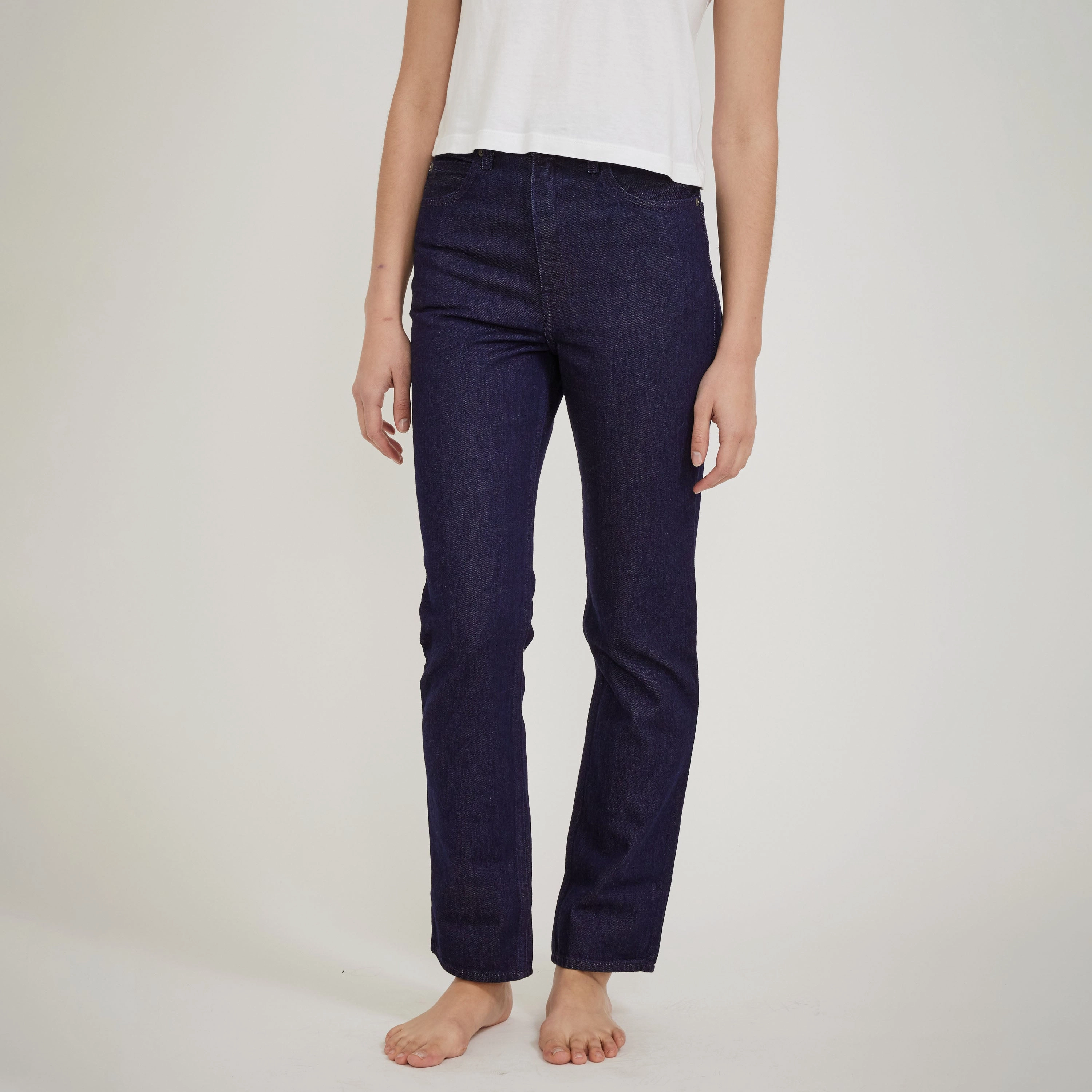 Simple Fashion Quick Matchup Wellthread 70s High Straight Indigo Rinse