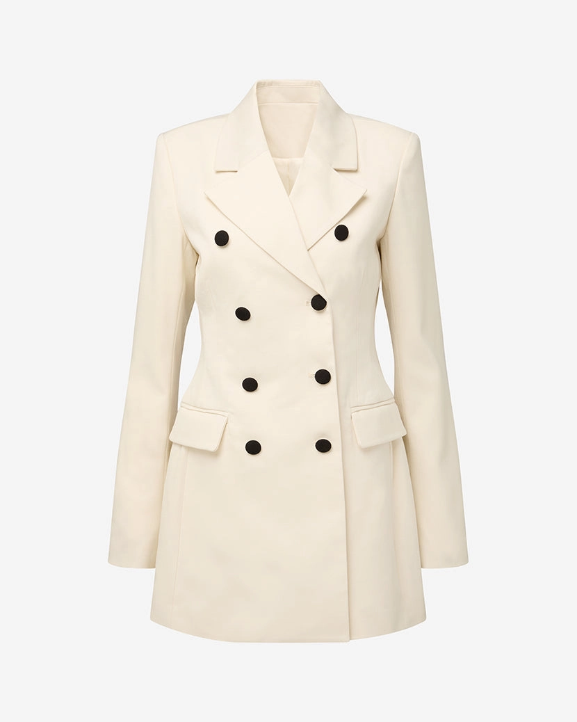 Fashion Forward Layer Practical Everyday Fit Peplum Blazer Mini Dress