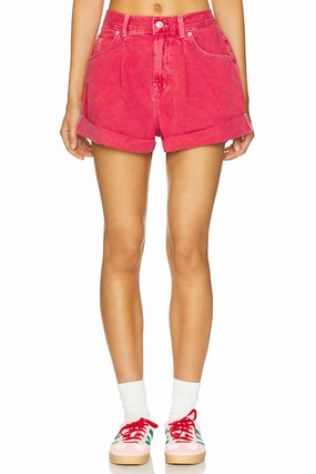 tropical style Active Fit Danni Short In Hot Rod Red