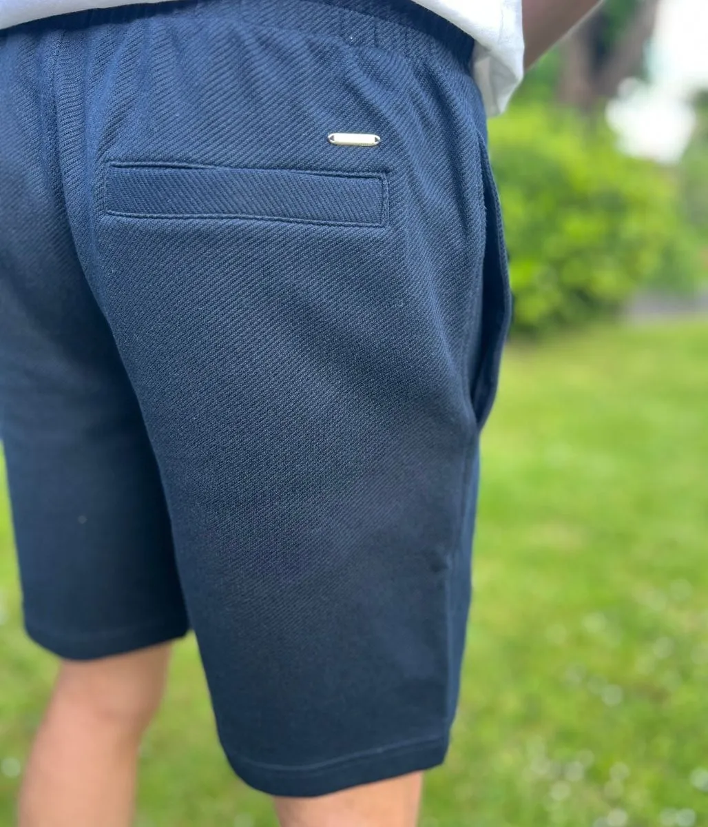 Smooth Finish TaglessLabel Navy Mens Jersey Shorts